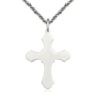Sterling Silver Cross Medal Catholic Jewelry