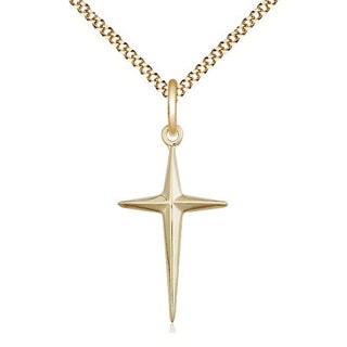 14kt Gold Filled Cross Medal Catholic Jewelry