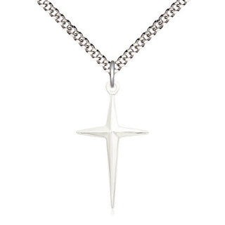 Pewter Cross Medal Catholic Jewelry