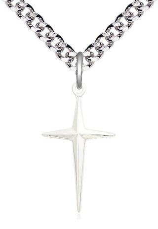 Sterling Silver Cross Medal Catholic Jewelry