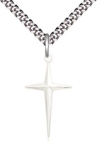 Sterling Silver Cross Medal Catholic Jewelry