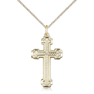 14kt Gold Cross Medal