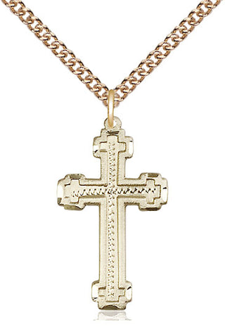 14kt Gold Cross Medal