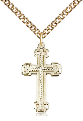 14kt Gold Cross Medal
