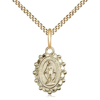 14kt Gold Filled Miraculous Medal Religious and Catholic Jewelry