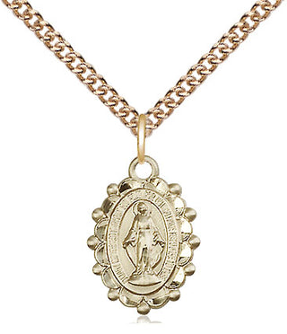 14kt Gold Filled Miraculous Medal Religious and Catholic Jewelry