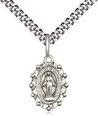 Sterling Silver Miraculous Medal Religious and Catholic Jewelry