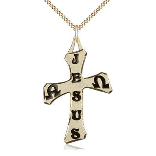 14kt Gold Filled Cross Medal Catholic Jewelry