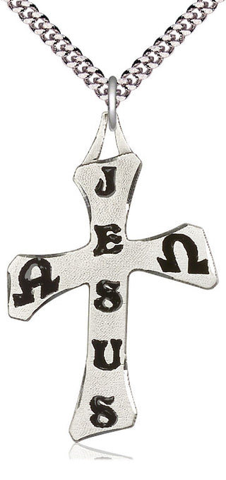 Sterling Silver Cross Medal Catholic Jewelry