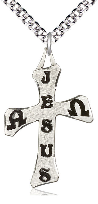 Sterling Silver Cross Medal Catholic Jewelry