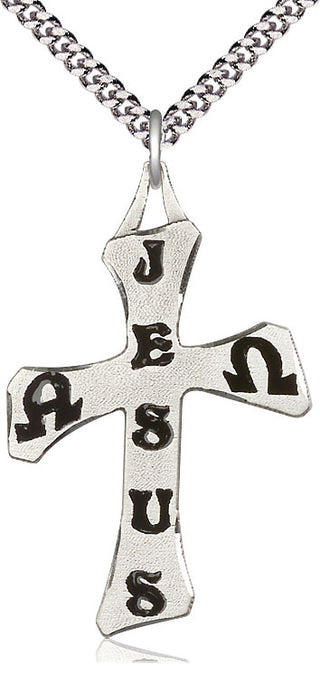 Sterling Silver Cross Medal Catholic Jewelry