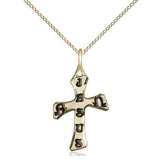 14kt Gold Cross Medal