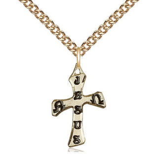 14kt Gold Cross Medal