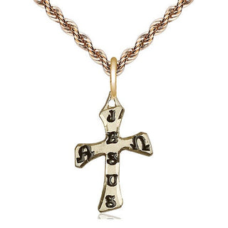 14kt Gold Cross Medal
