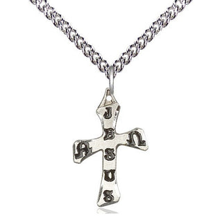 Sterling Silver Cross Medal Religious Jewelry