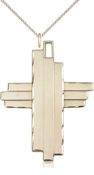 14kt Gold Cross Medal