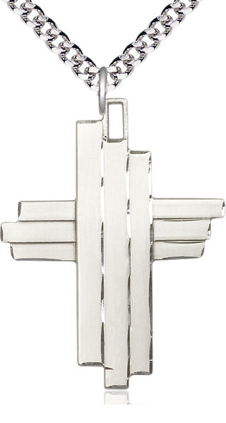 Sterling Silver Cross Medal Catholic Jewelry