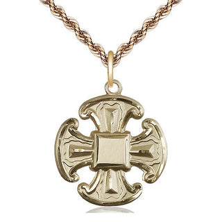 14kt Gold Cross Medal