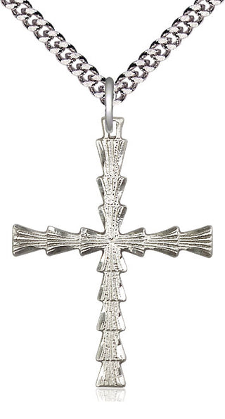 Sterling Silver Cross Medal Catholic Jewelry