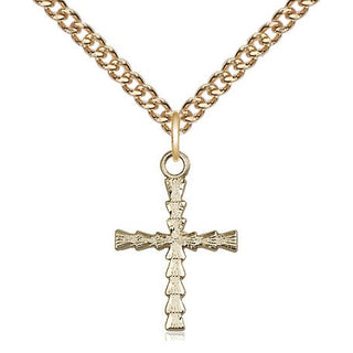 14kt Gold Filled Cross Medal Religious Jewelry