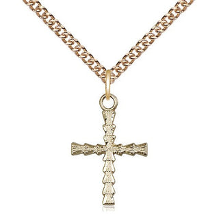 14kt Gold Cross Medal