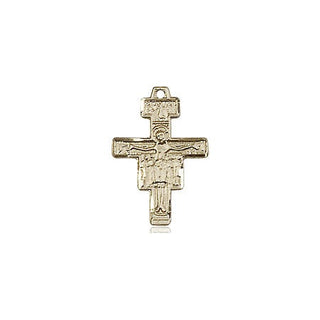 14kt Gold Filled San Damiano Crucifix Medal