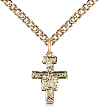 14kt Gold San Damiano Crucifix Medal