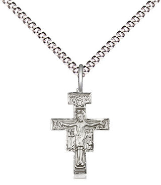 Sterling Silver San Damiano Crucifix Medal Religious and Catholic Jewelry