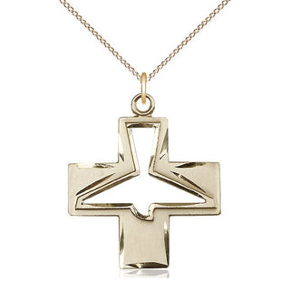 14kt Gold Filled Holy Spirit Medal Catholic Jewelry