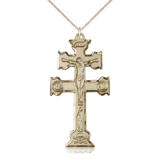 14kt Gold Caravaca Crucifix Medal
