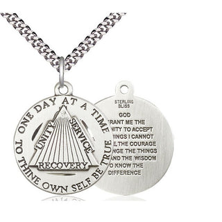 Sterling Silver Recovery Medal Catholic Jewelry