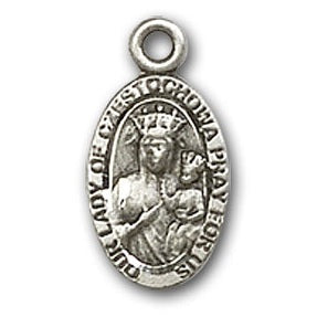 Sterling Silver Our Lady of Czestochowa Pendant