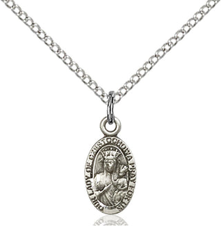 Sterling Silver Our Lady of Czestochowa Pendant