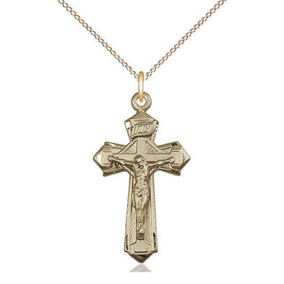 14kt Gold Filled Crucifix Medal Religious Jewelry