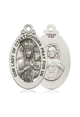 Pewter Our Lady of Czestochowa Medal