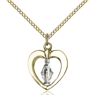 Two-Tone Sterling Silver and Gold-Filled Miraculous Medal