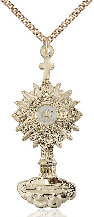 14kt Gold Monstrance Medal