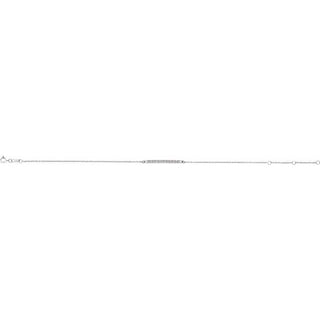 Platinum Patterned Bar Bracelet