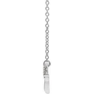Sterling Silver Claddagh 18" Necklace