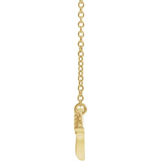 14K Yellow Claddagh 16" Necklace