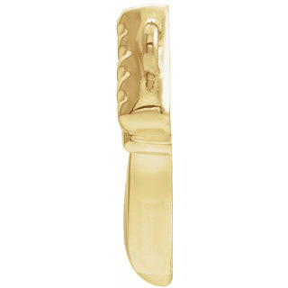 18K Yellow Claddagh Necklace Center