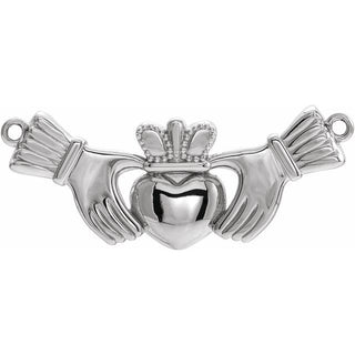 Sterling Silver Claddagh Necklace Center