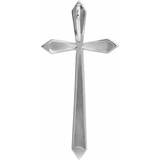 Sterling Silver Elongated Cross Pendant