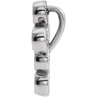 Platinum 1/6 CTW Natural Diamond Cross Pendant