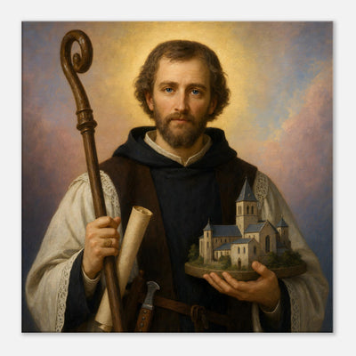 St. Adelard of Corbie - Devotional Canvas