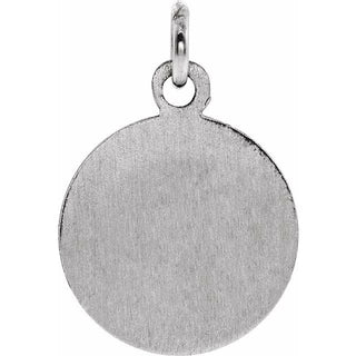 Sterling Silver 18 mm Guardian Angel Medal  