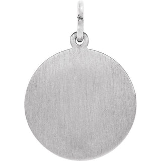Sterling Silver 18 mm Round St. John the Evangelist Medal 