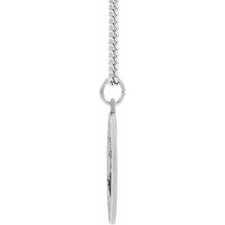 Sterling Silver St. Florian Medal 18" Necklace