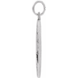 Sterling Silver St. Florian Medal Pendant