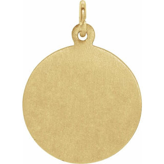 14K Yellow 12 mm Round Holy Communion Medal